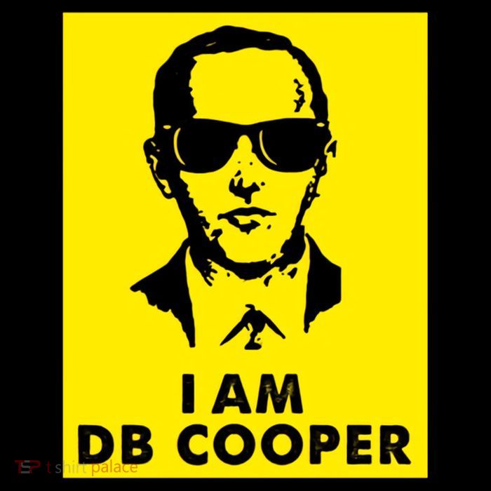 I Am D. B. Cooper Robber Thief Parachute Funny Women's V-Neck T-Shirt