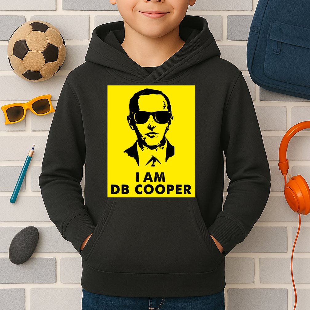 I Am D. B. Cooper Robber Thief Parachute Funny Kids Hoodie