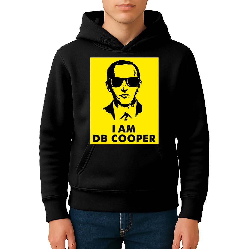 I Am D. B. Cooper Robber Thief Parachute Funny Kids Hoodie