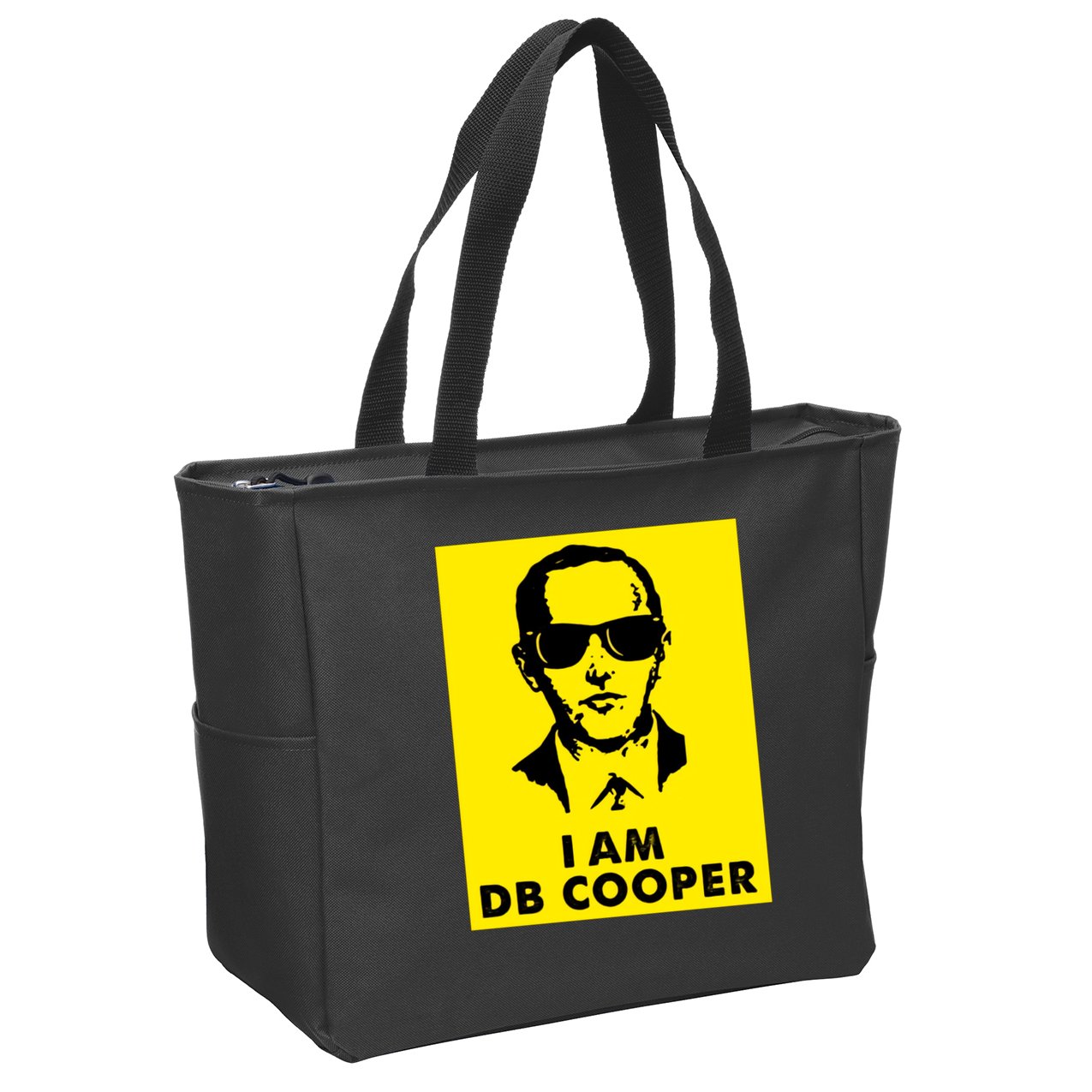 I Am D. B. Cooper Robber Thief Parachute Funny Zip Tote Bag
