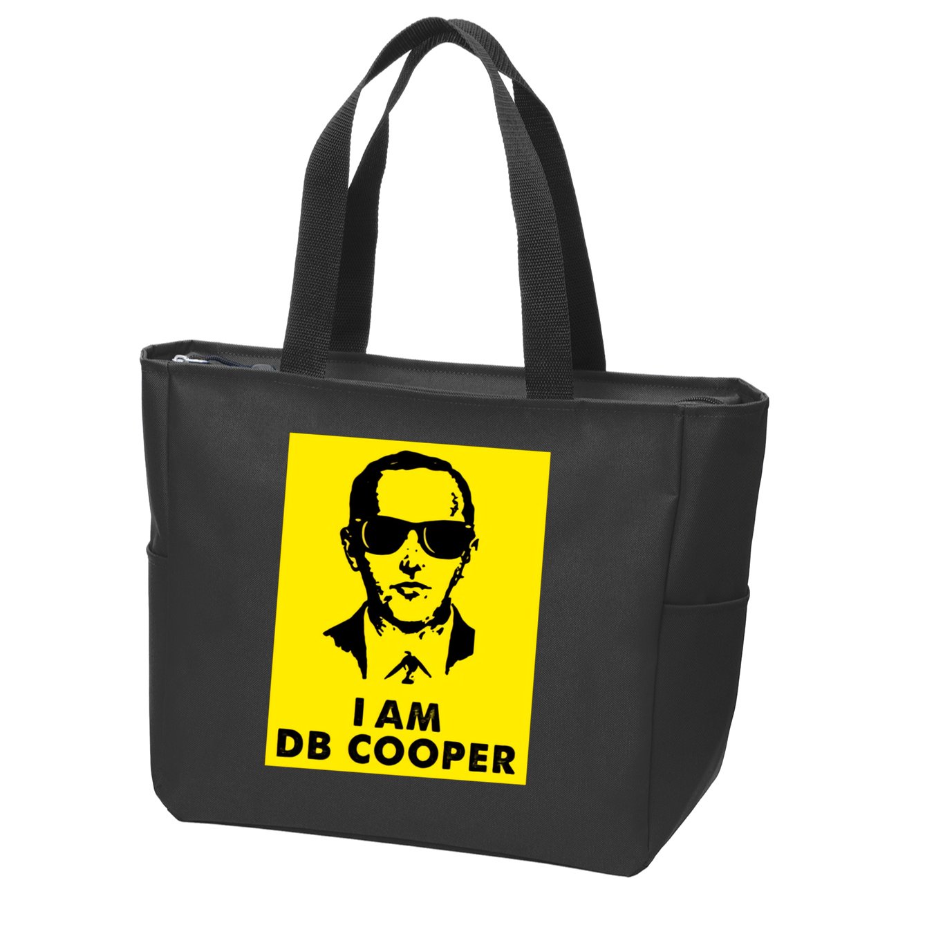 I Am D. B. Cooper Robber Thief Parachute Funny Zip Tote Bag