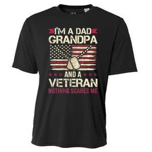 IM A Dad Grandpa And A Veteran Nothing Scares Me Cooling Performance Crew T-Shirt