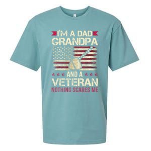 IM A Dad Grandpa And A Veteran Nothing Scares Me Sueded Cloud Jersey T-Shirt