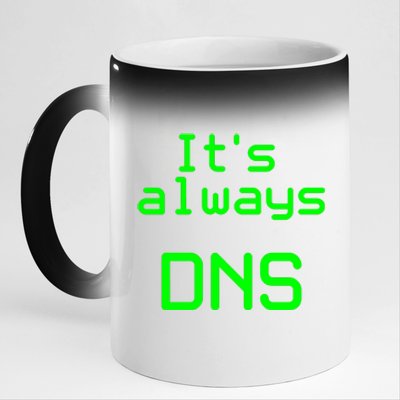 It's Always DNS 11oz Black Color Changing Mug