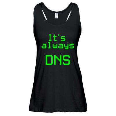 It's Always DNS Ladies Essential Flowy Tank