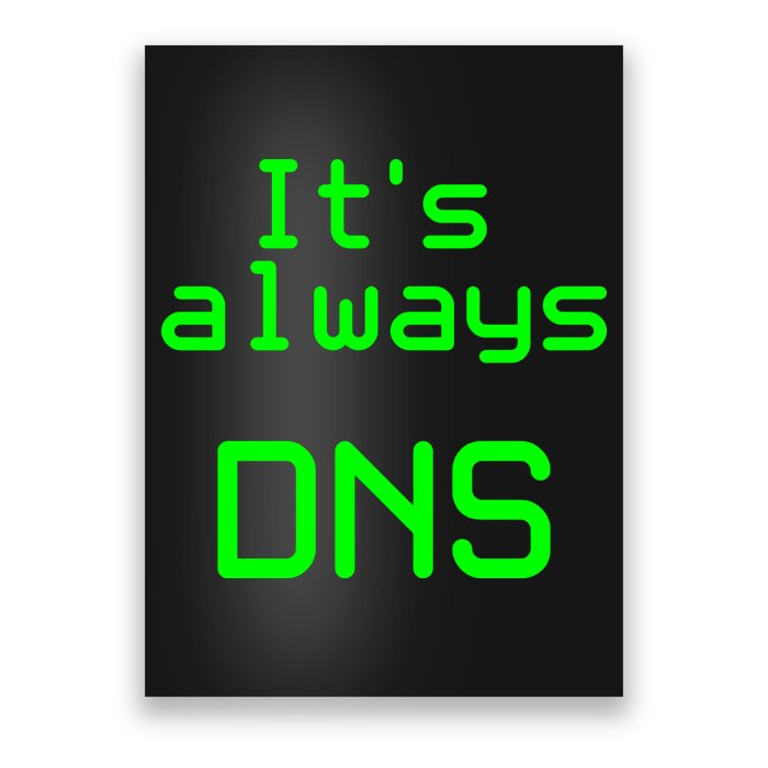 It's Always DNS Poster