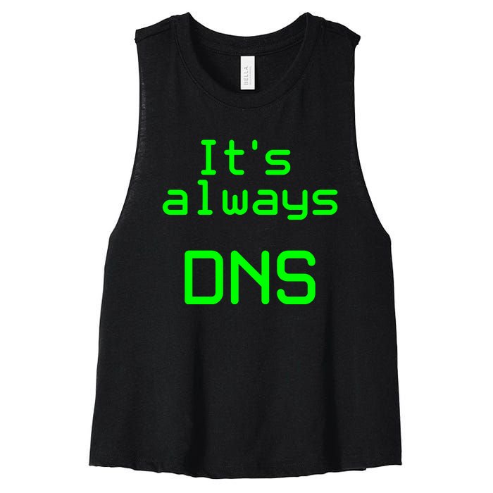 It's Always DNS Women's Racerback Cropped Tank