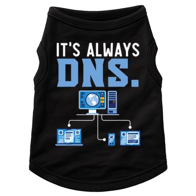 It's Always Dns Information Technology Tech Support Doggie Tank