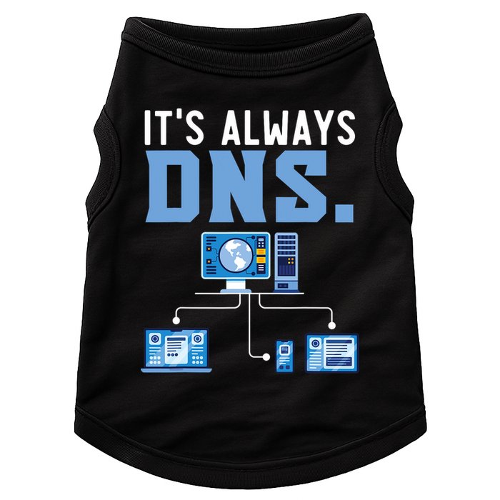 It's Always Dns Information Technology Tech Support Doggie Tank