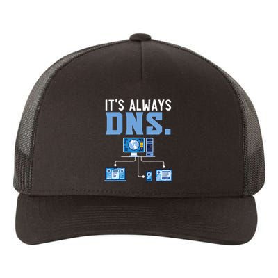 It's Always Dns Information Technology Tech Support Yupoong Adult 5-Panel Trucker Hat