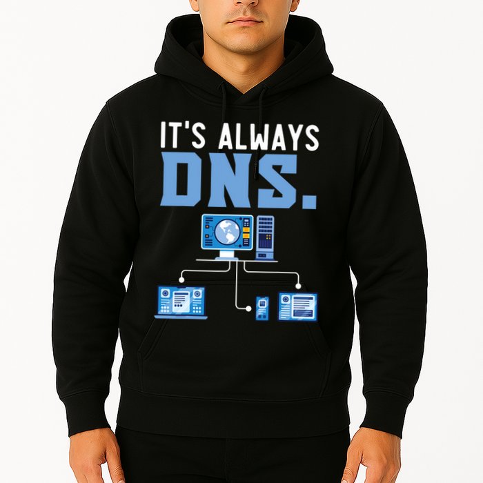 It's Always Dns Information Technology Tech Support Hoodie
