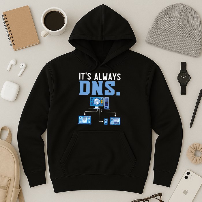 It's Always Dns Information Technology Tech Support Hoodie