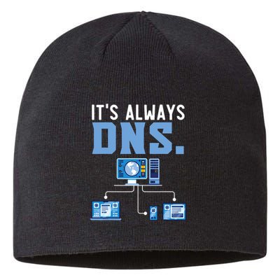 It's Always Dns Information Technology Tech Support Sustainable Beanie