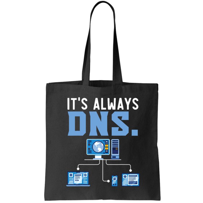 It's Always Dns Information Technology Tech Support Bag