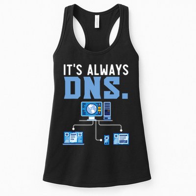 It's Always Dns Information Technology Tech Support Womens Tank Top