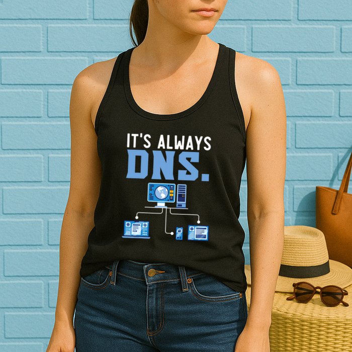 It's Always Dns Information Technology Tech Support Womens Tank Top