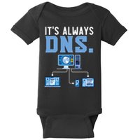 It's Always Dns Information Technology Tech Support Baby Bodysuit