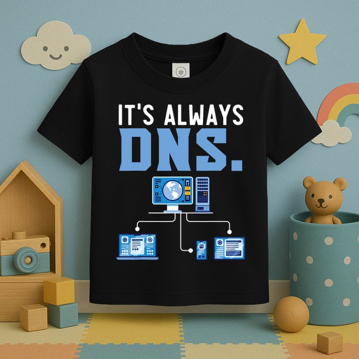 It's Always Dns Information Technology Tech Support Toddler T-Shirt