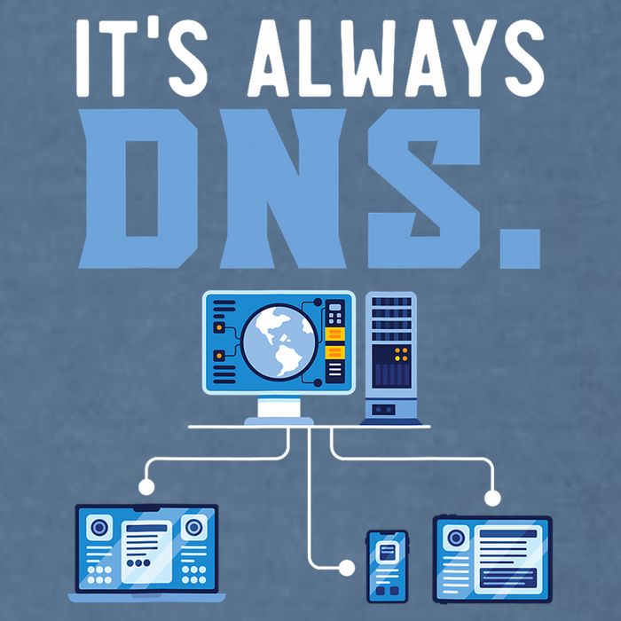 It's Always Dns Information Technology Tech Support Garment-Dyed Sweatshirt
