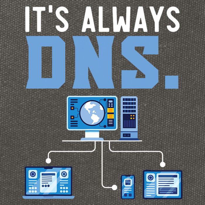 It's Always Dns Information Technology Tech Support Cotton Canvas Backpack