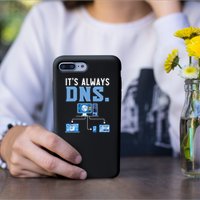 It's Always Dns Information Technology Tech Support Permanent Decal Sticker