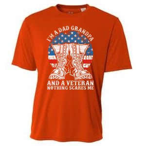 Im A Dad Grandpa And A Veteran Nothing Scares Me Cute Gift Cooling Performance Crew T-Shirt