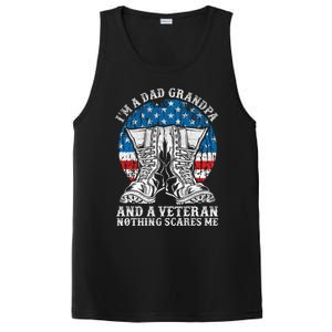 Im A Dad Grandpa And A Veteran Nothing Scares Me Cute Gift PosiCharge Competitor Tank