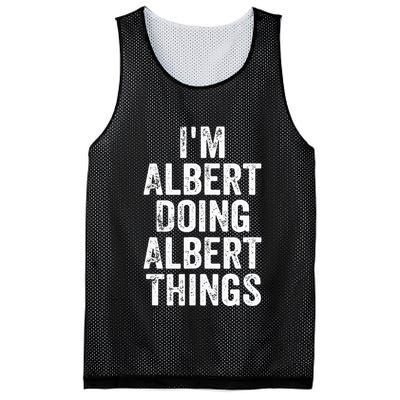 IM Albert Doing Albert Things Personalized First Name Mesh Reversible Basketball Jersey Tank