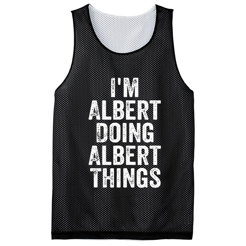 IM Albert Doing Albert Things Personalized First Name Mesh Reversible Basketball Jersey Tank