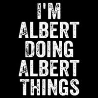 IM Albert Doing Albert Things Personalized First Name Mesh Reversible Basketball Jersey Tank