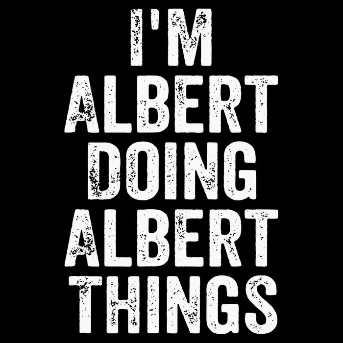 IM Albert Doing Albert Things Personalized First Name Mesh Reversible Basketball Jersey Tank