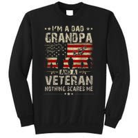 Im A Dad Grandpa And Veteran Fathers Day Papa Grandpa Sweatshirt