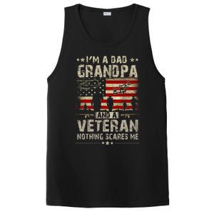 Im A Dad Grandpa And Veteran Fathers Day Papa Grandpa PosiCharge Competitor Tank