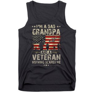 Im A Dad Grandpa And Veteran Fathers Day Papa Grandpa Tank Top