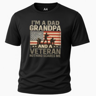I'm A Dad, Grandpa, and a Veteran – Nothing Scares Me Cooling Performance Crew T-Shirt