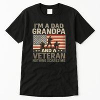I'm A Dad, Grandpa, and a Veteran – Nothing Scares Me Tall T-Shirt