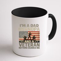 I'm A Dad, Grandpa, and a Veteran – Nothing Scares Me Mug