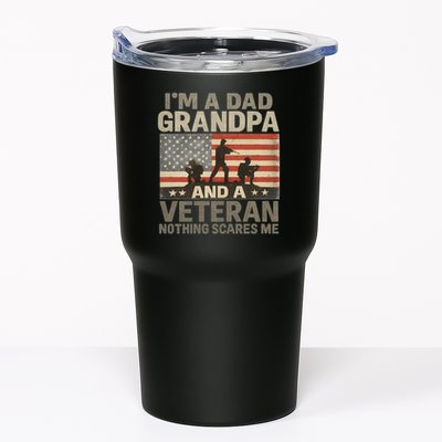 I'm A Dad, Grandpa, and a Veteran – Nothing Scares Me Tumbler