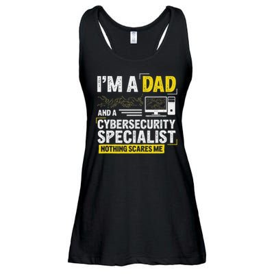 I'm A Dad Funny Cyber Security For Cybersecurity Specialists Ladies Essential Flowy Tank