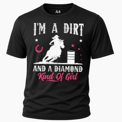 I'm a dirt and a diamond Horse Barrel Racing Barrel Racer Performance Shirt