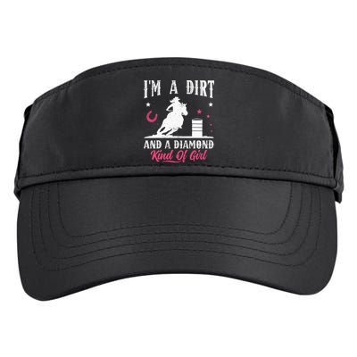 I'm a dirt and a diamond Horse Barrel Racing Barrel Racer Adult Drive Performance Visor