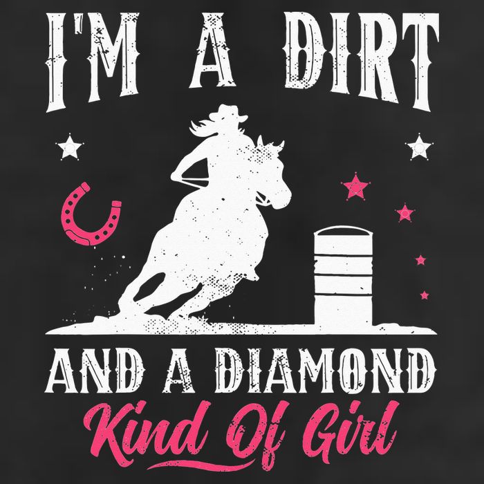 I'm a dirt and a diamond Horse Barrel Racing Barrel Racer Golf Towel