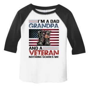 Im A Dad Grandpa And Veteran Fathers Day Papa Grandpa Gift Toddler Fine Jersey T-Shirt