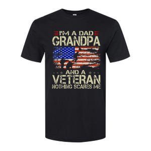 Im A Dad Grandpa And Veteran Fathers Day Papa Grandpa Gifts Softstyle CVC T-Shirt