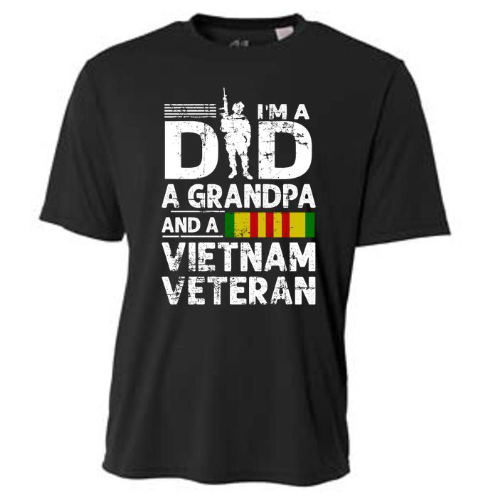 I'm A Dad A Grandpa And A Vietnam Veteran Cooling Performance Crew T-Shirt