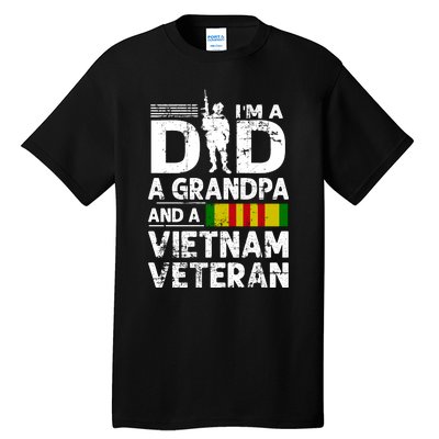 I'm A Dad A Grandpa And A Vietnam Veteran Tall T-Shirt