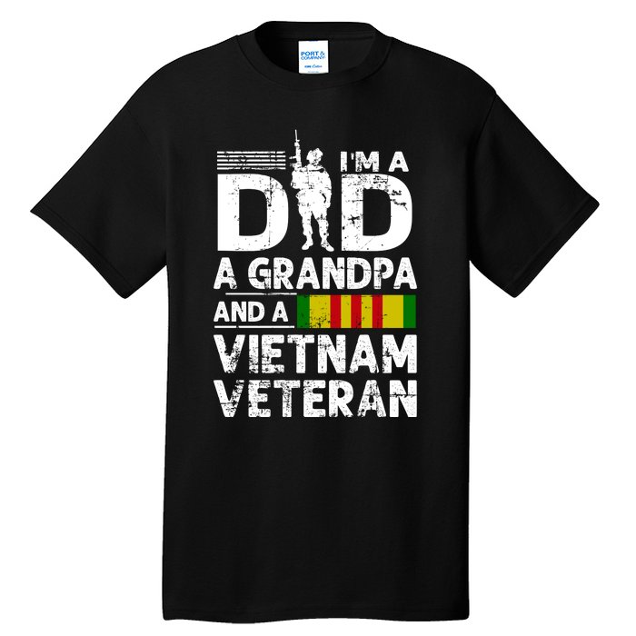 I'm A Dad A Grandpa And A Vietnam Veteran Tall T-Shirt