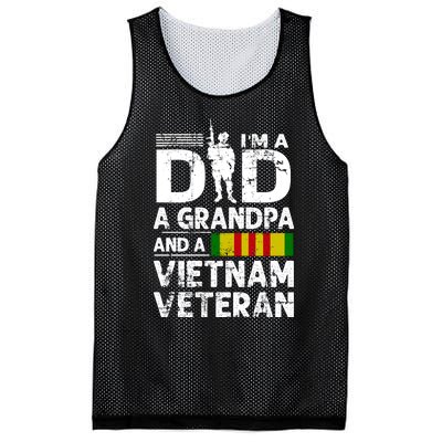 I'm A Dad A Grandpa And A Vietnam Veteran Mesh Reversible Basketball Jersey Tank