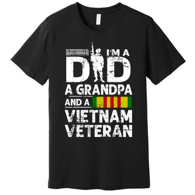 I'm A Dad A Grandpa And A Vietnam Veteran Premium T-Shirt