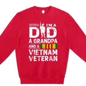 I'm A Dad A Grandpa And A Vietnam Veteran Premium Crewneck Sweatshirt